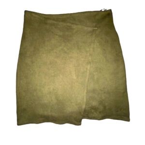 The Coverii Women's Faux Suede Skirt